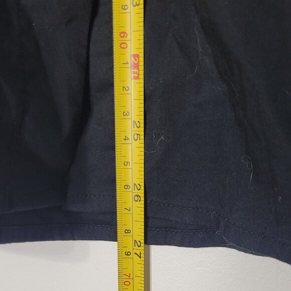 H&M Black Cotton Blend Classic Long Sleeve Collared Button-Down Shirt Size 14 - Picture 9 of 11